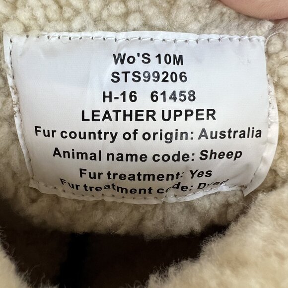 Sperry Shearwater Womens Leather Buckle Duck Boots Tan Beige Sherpa Lined Sz 10M - Picture 10 of 15